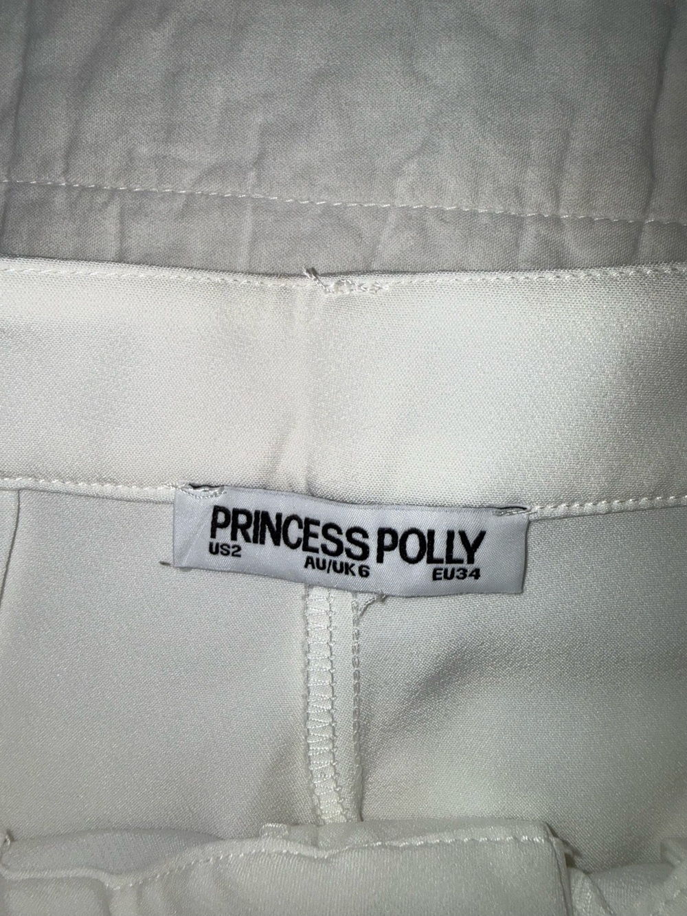 Princess Polly White High-Waist Dress Pants - Picture 3 of 6